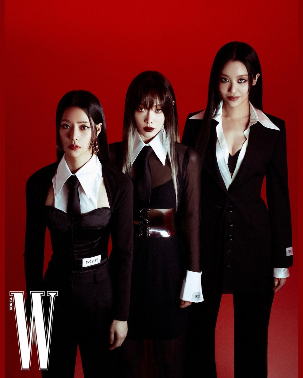 一同為雜誌《W Korea》拍攝時尚大片