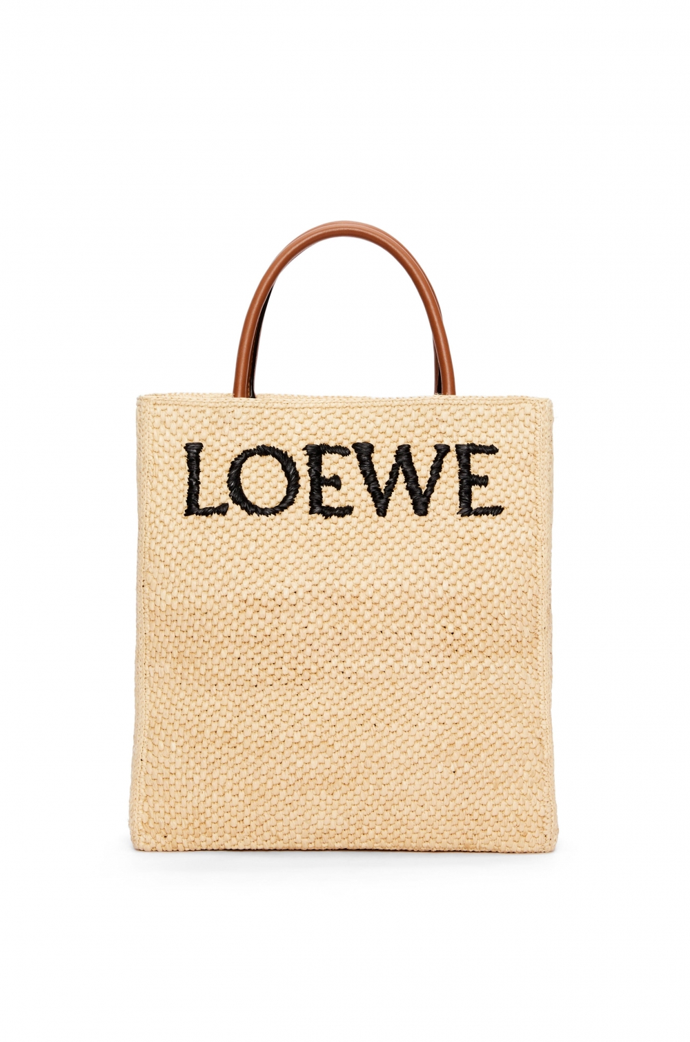LOEWE Standard A4 Tote Bag in Raffia-Natural