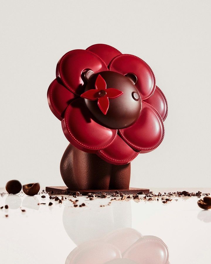 運用Louis Vuitton的設計符碼打造糕點