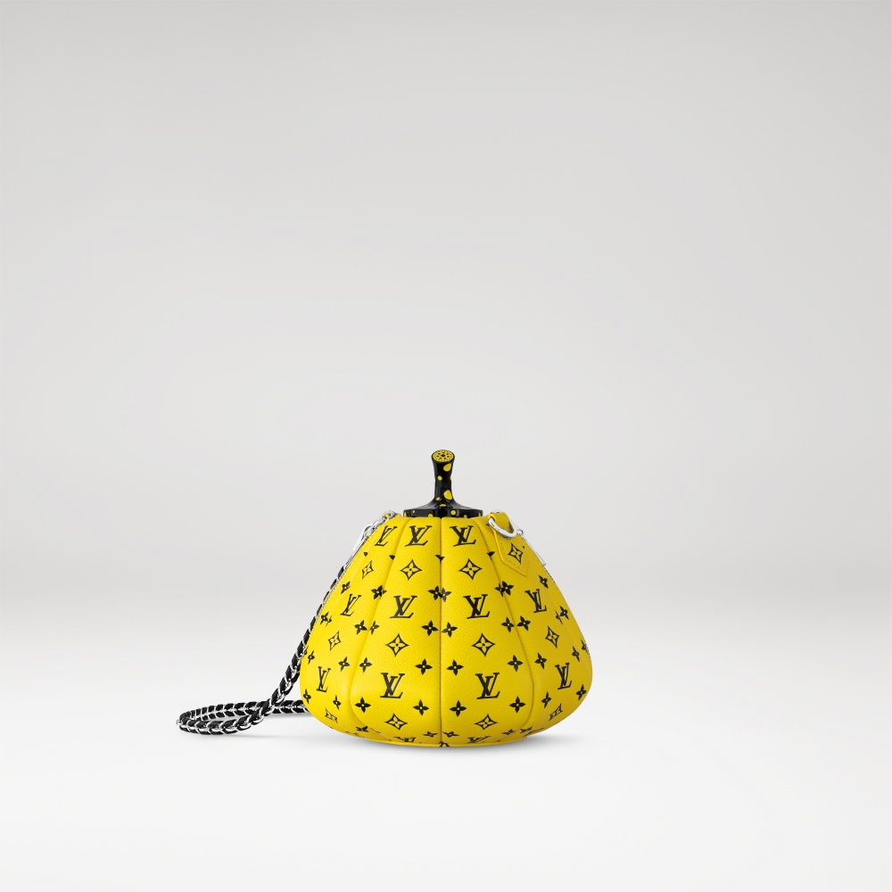 Louis Vuitton x Yayoi Kusama Pumpkins Bag in Yellow and Black Monogram Empreinte。