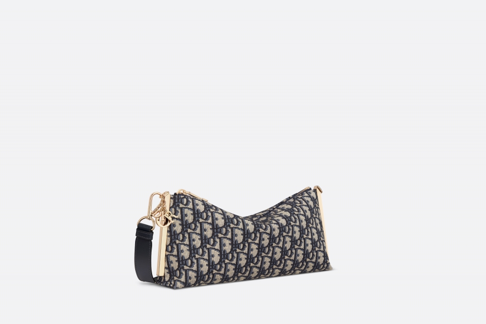 Dior Club手袋藍色Oblique印花