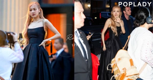 集優雅、性感於一身：Rosé一襲絕美禮服出席晚宴，她如何將「本命色」黑色搭出百變造型？