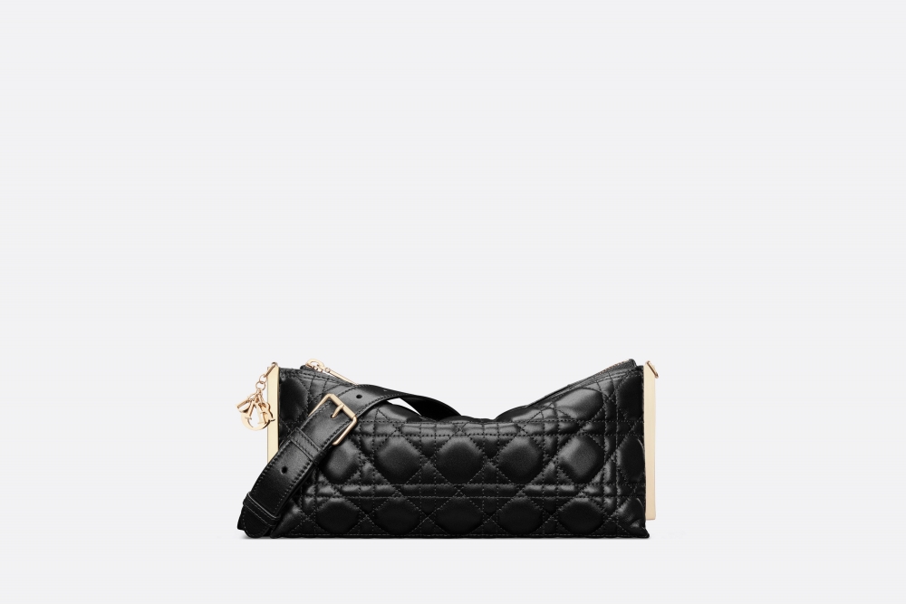 Dior Club手袋黑色羊皮革藤格纹