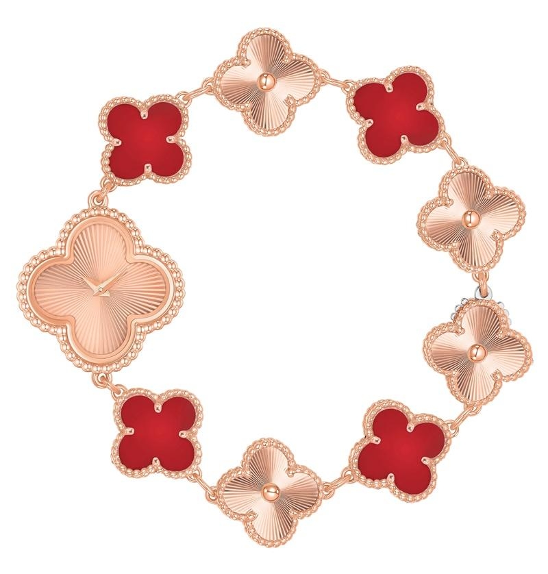 Van Cleef & Arpels 全新的Sweet Alhambra珠寶腕錶