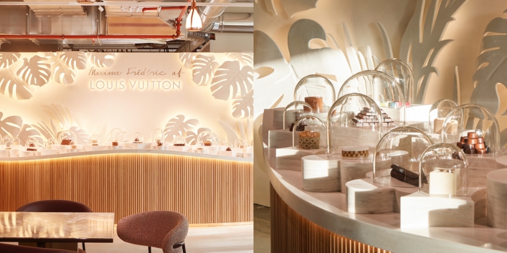 Maxime Fré déric在Louis Vuitton Cafe的巧克力店