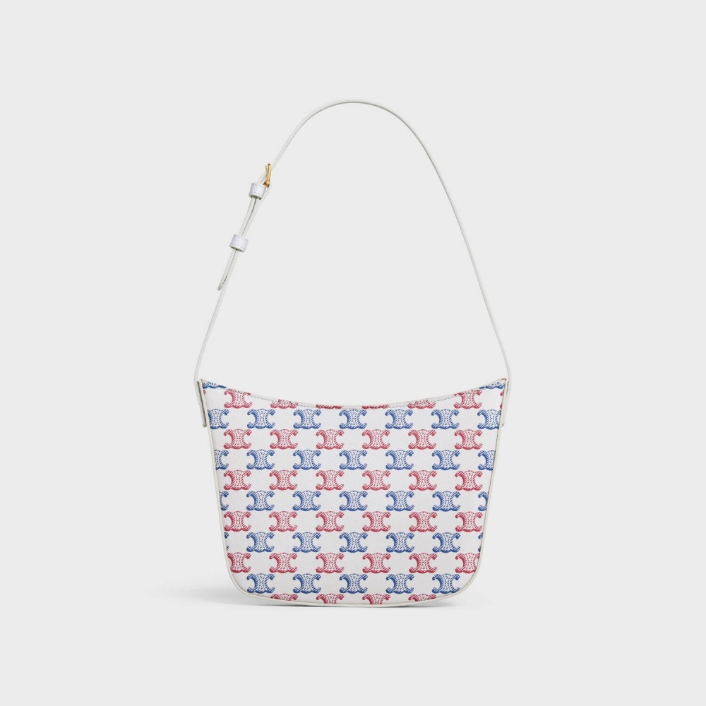 CELINE CROQUE 中號緞面小牛皮手袋