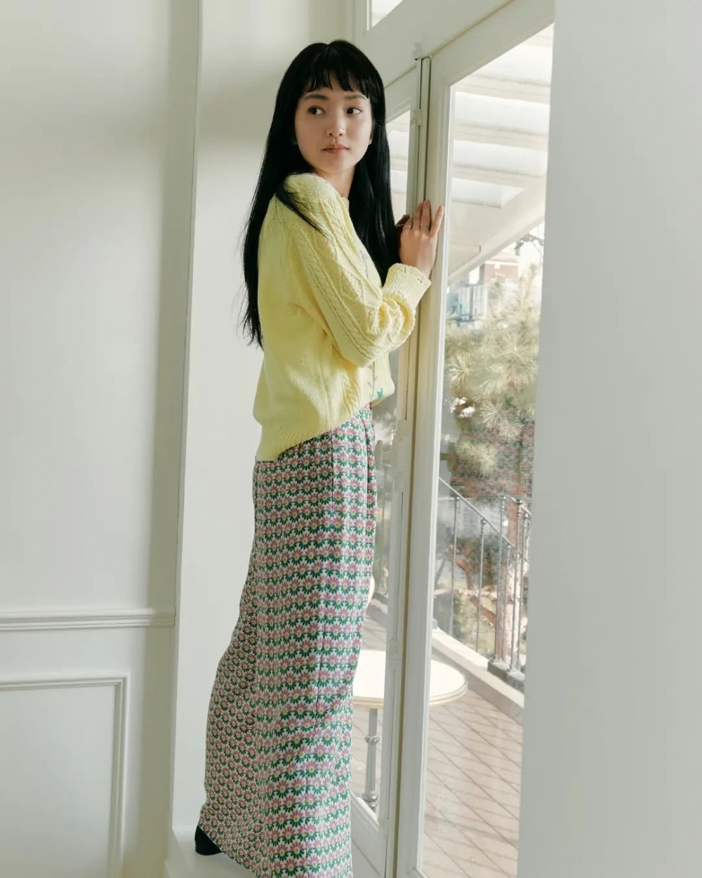 清新可人的檸檬黃穿搭。