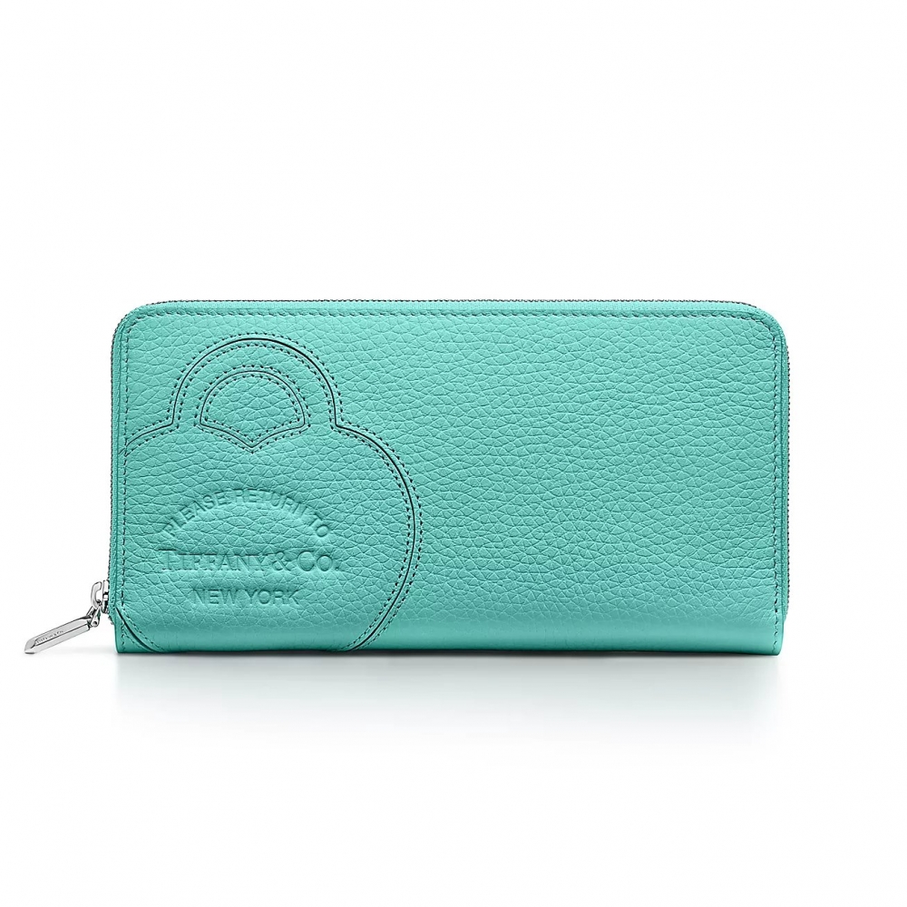 Tiffany Blue的Return to Tiffany® Large Zip Wallet。