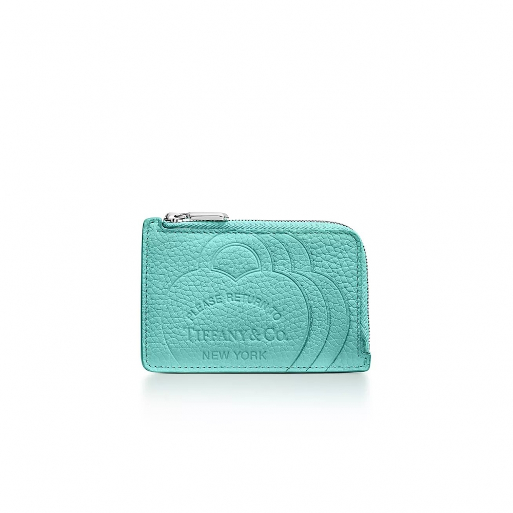 Tiffany Blue的Return to Tiffany® Zip Card Case。
