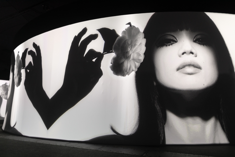 投影在秀場中帶來一股迷幻氛圍