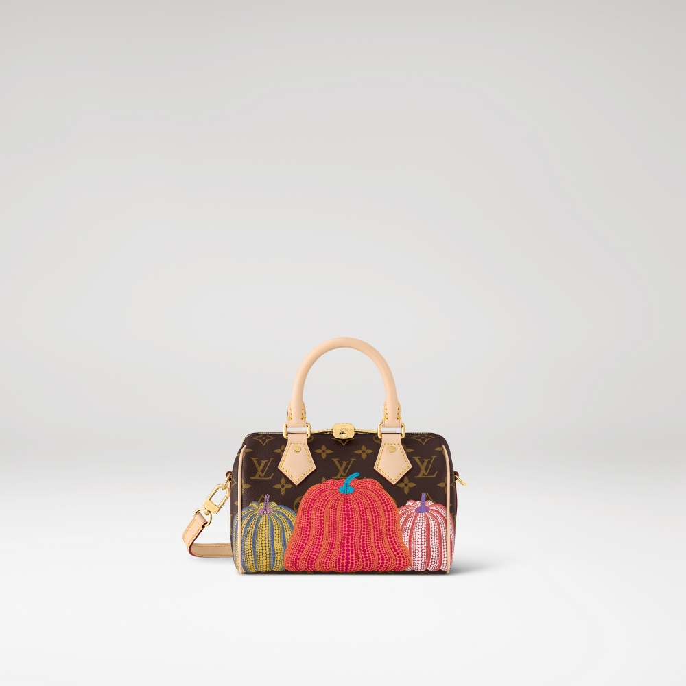 Louis Vuitton x Yayoi Kusama Speedy 20 in Monogram Canvas with Pumpkins Print。