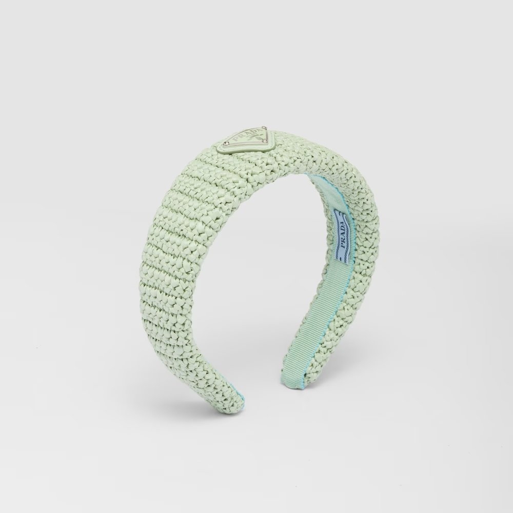 水綠色的Raffia Headband。