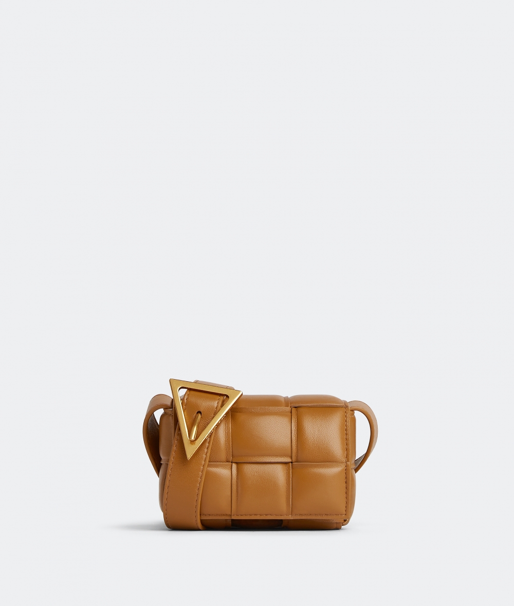 Bottega Veneta Candy Padded Cassette-Camel