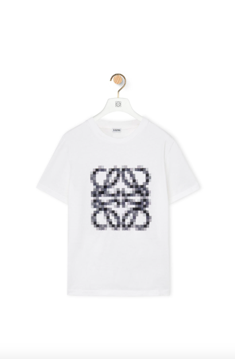 Anagram Pixellated T-Shirt in Cotton Jersey。