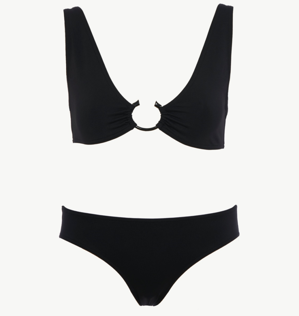 Chloé × ERES Papeete Paraguay黑色比基尼。