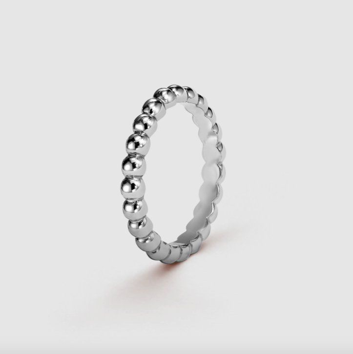 18K白金的款式。