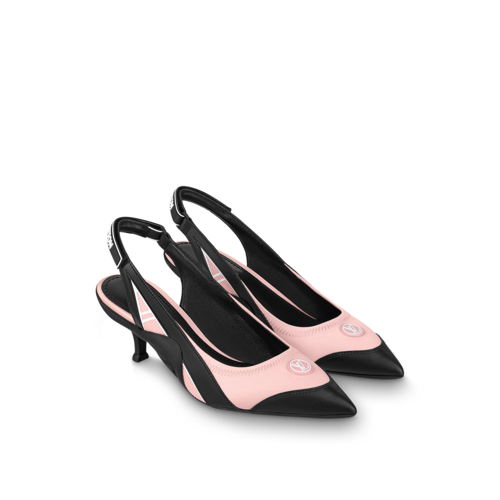 Louis Vuitton Archlight 露跟低跟鞋粉色款