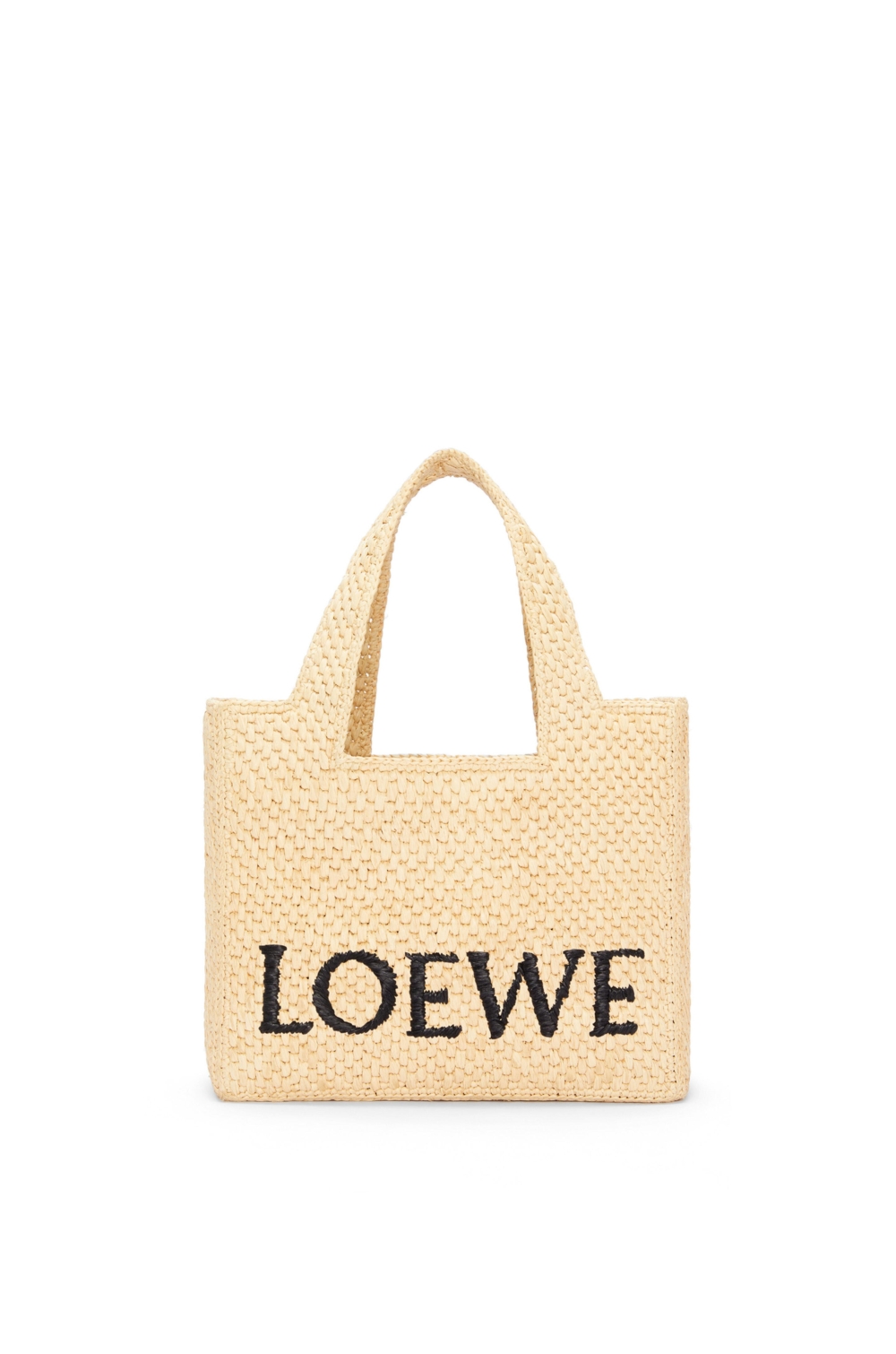 小號 LOEWE 拉菲草字體托特包原色