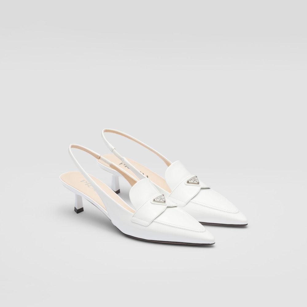 Prada漆皮露跟鞋