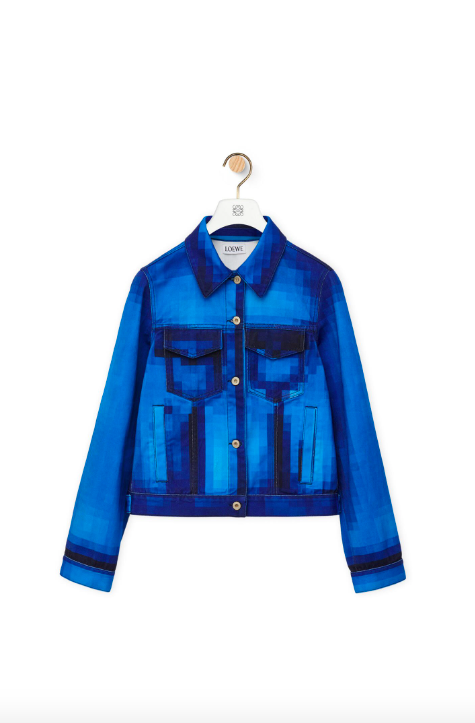 Pixelated Jacket in Denim。