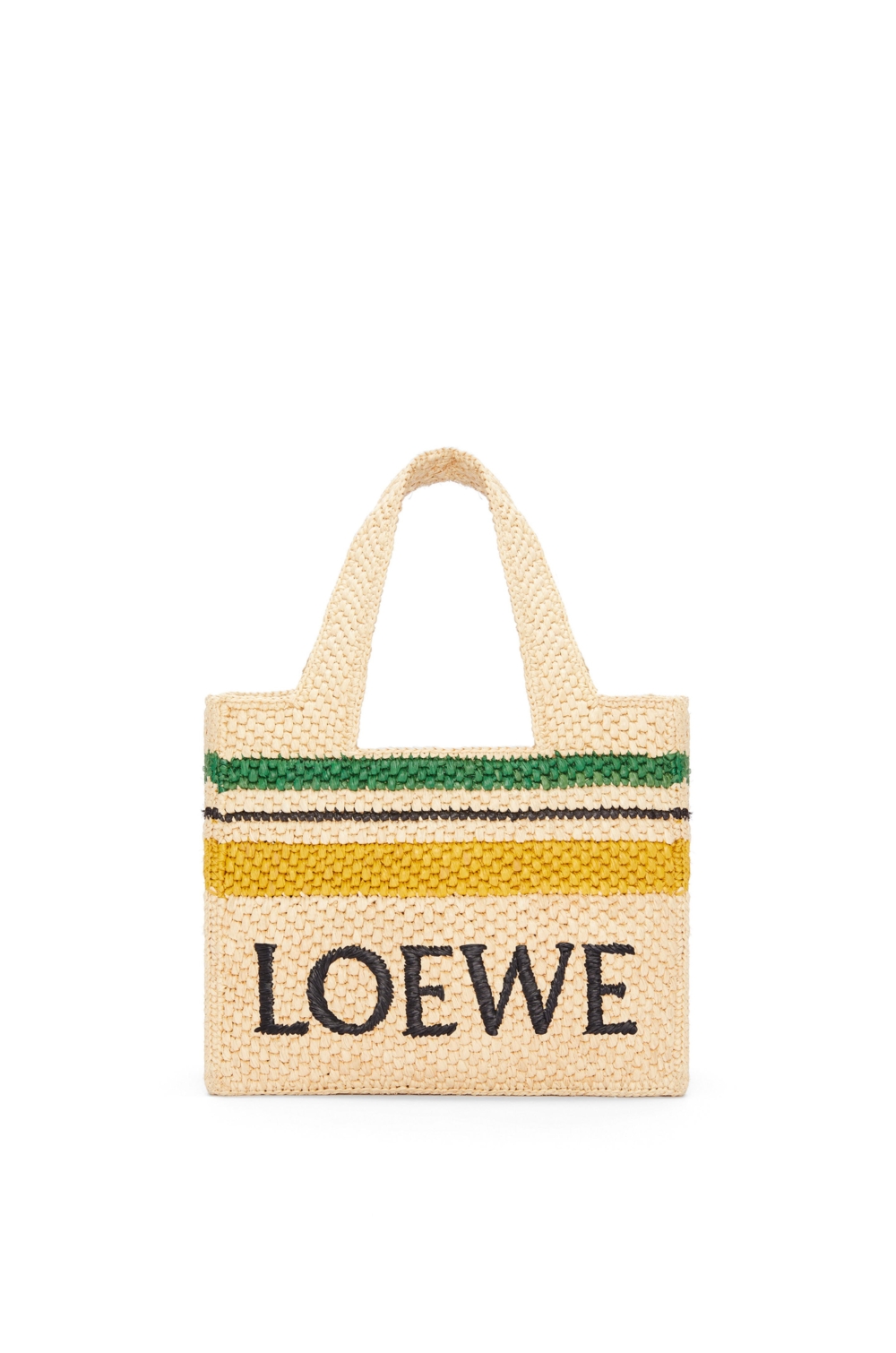多色小號LOEWE 拉菲草字體托特包