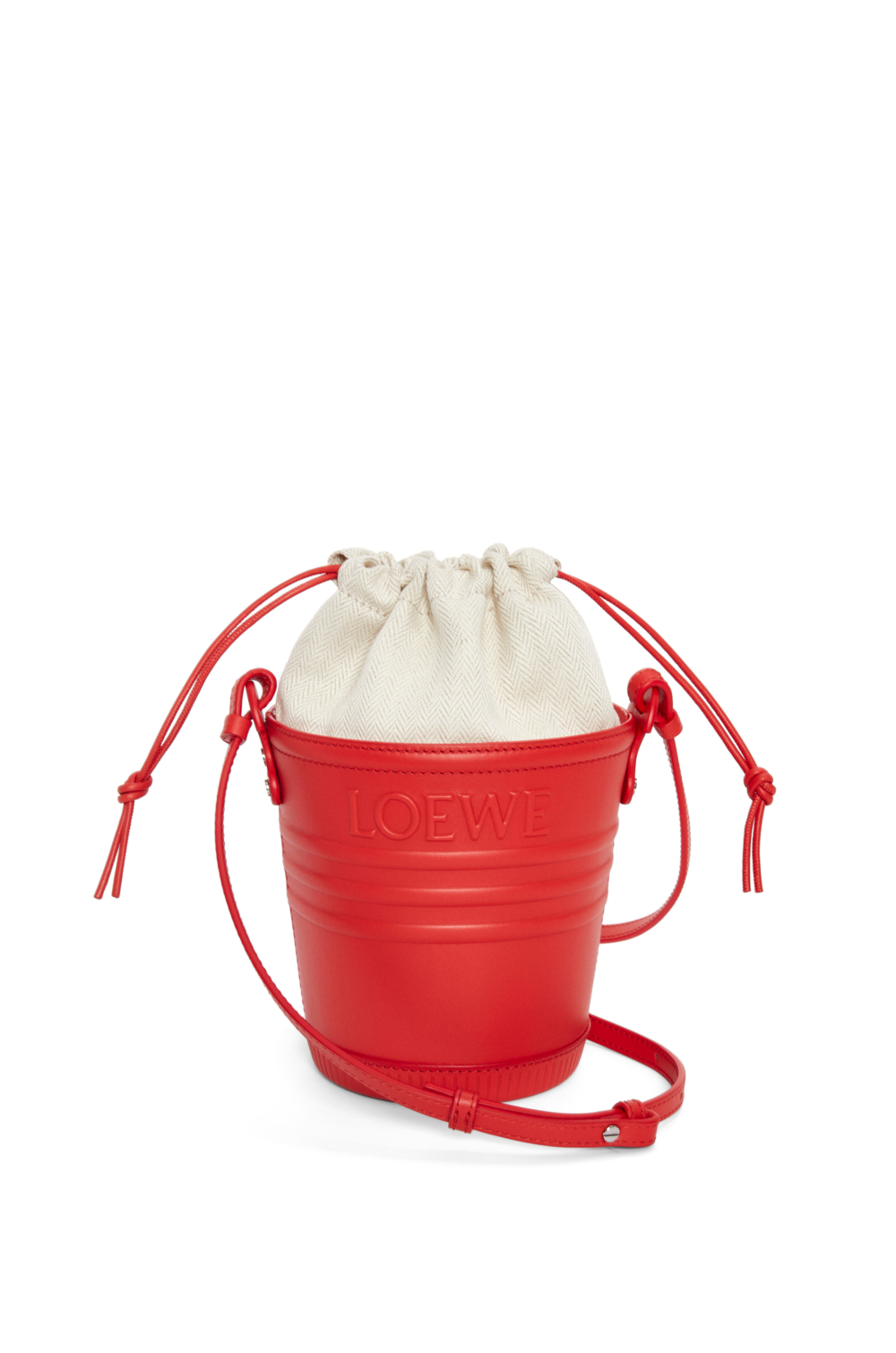LOEWE小牛皮Jardinier口袋包紅色