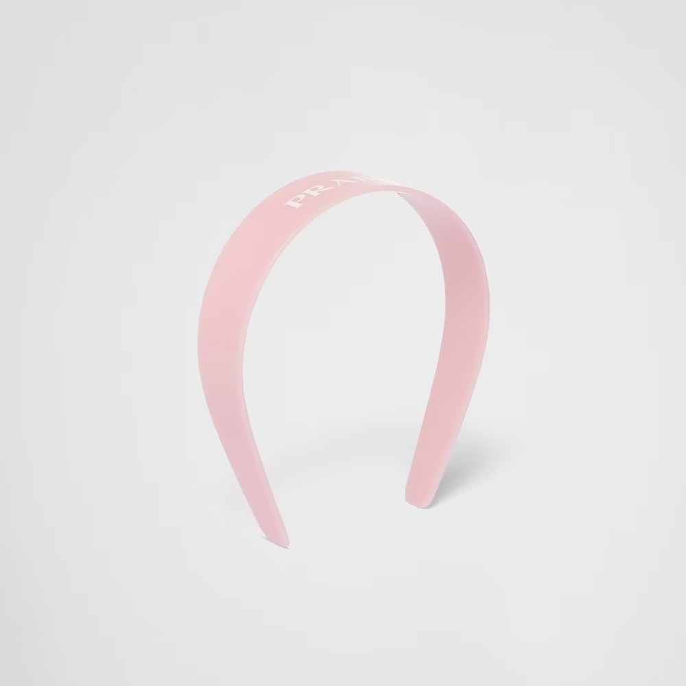 雪花石膏粉的Plexiglas Headband。