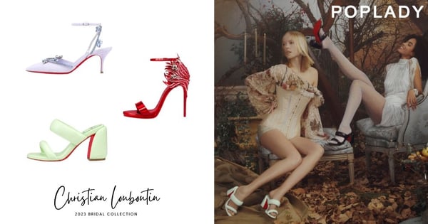 一窺Christian Louboutin 2023婚嫁鞋履系列：浪漫夢幻的色彩演繹新娘腳上的絕美亮點！
