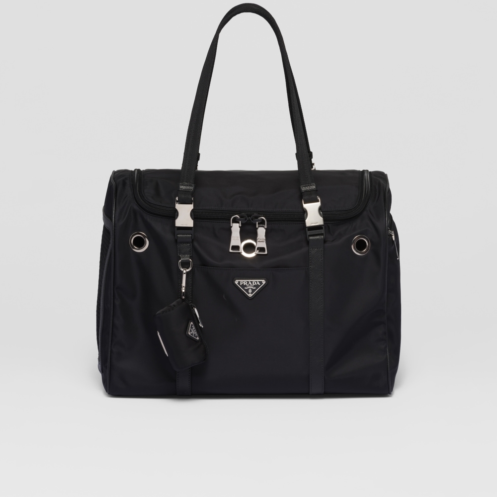 Prada 再生尼龍Saffiano皮革寵物包