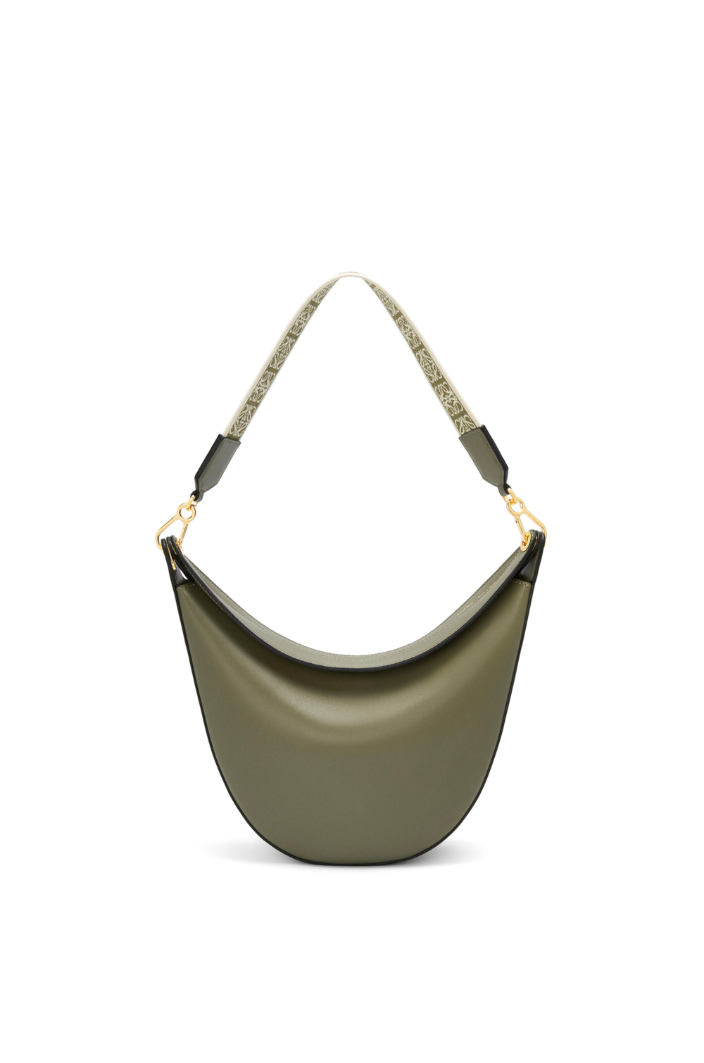 LOEWE Luna Bag in Satin Calfskin and Jacquard。
