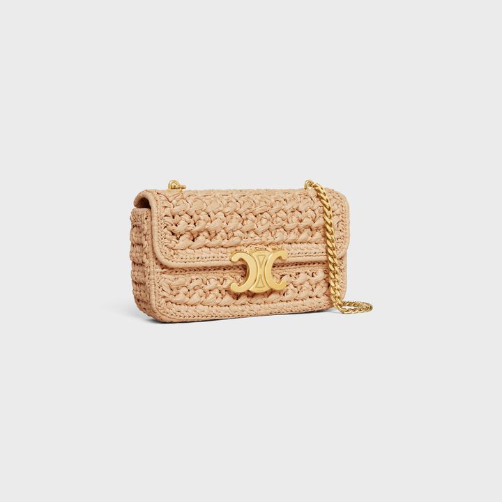 CELINE 酒椰葉鏈飾Triomphe Bag單肩包
