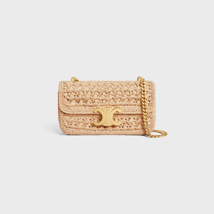 CELINE 酒椰葉鏈飾Triomphe Bag單肩包