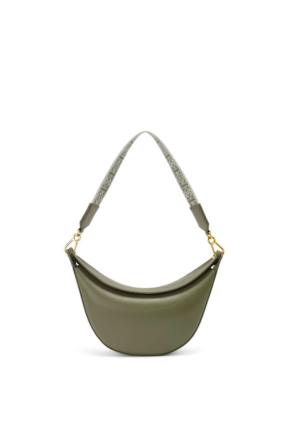 Small LOEWE Luna Bag in Satin Calfskin and Jacquard。