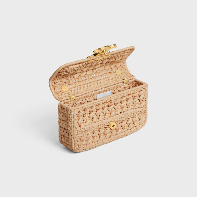 CELINE 酒椰葉鏈飾Triomphe Bag單肩包