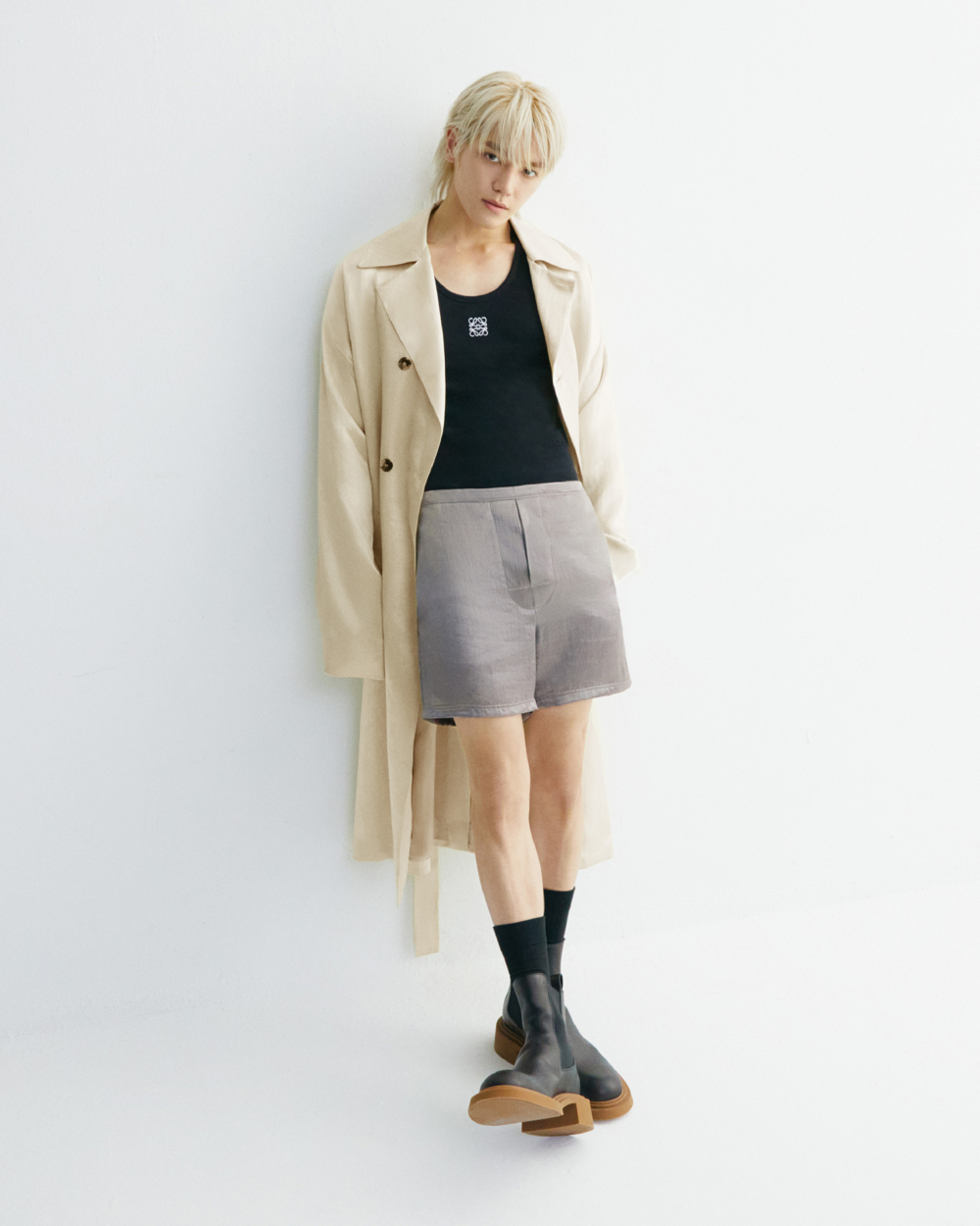 他時髦詮釋2023秋冬系列。