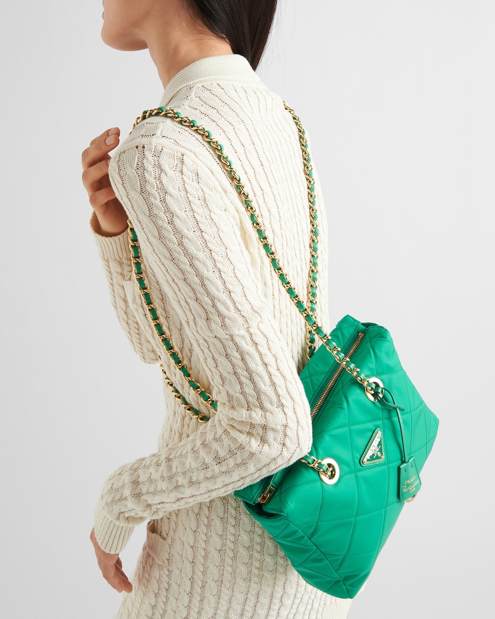 Re-Nylon 再生尼龍托特包秋薄荷綠