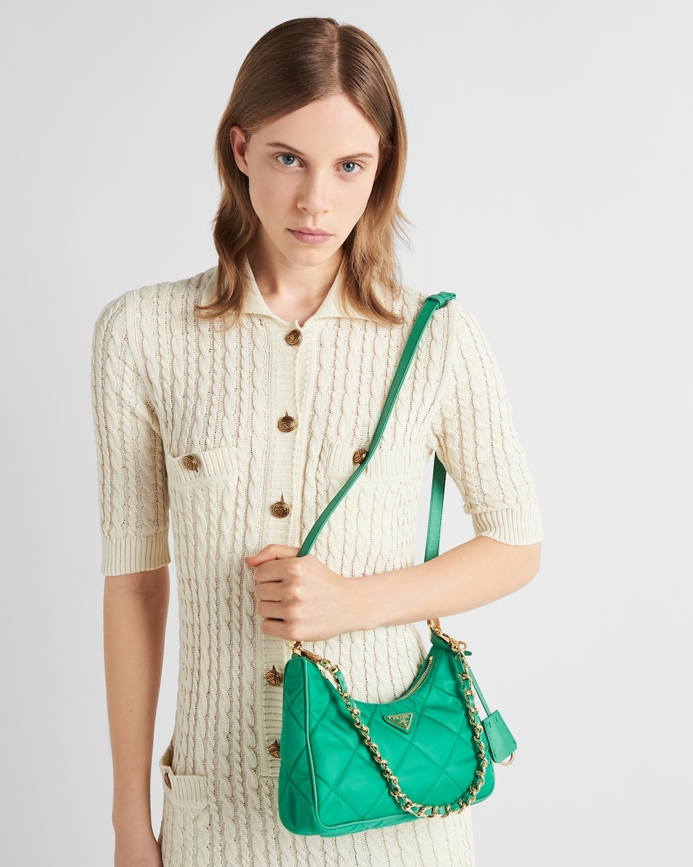 Re-Nylon再生尼龍迷你手袋薄荷綠