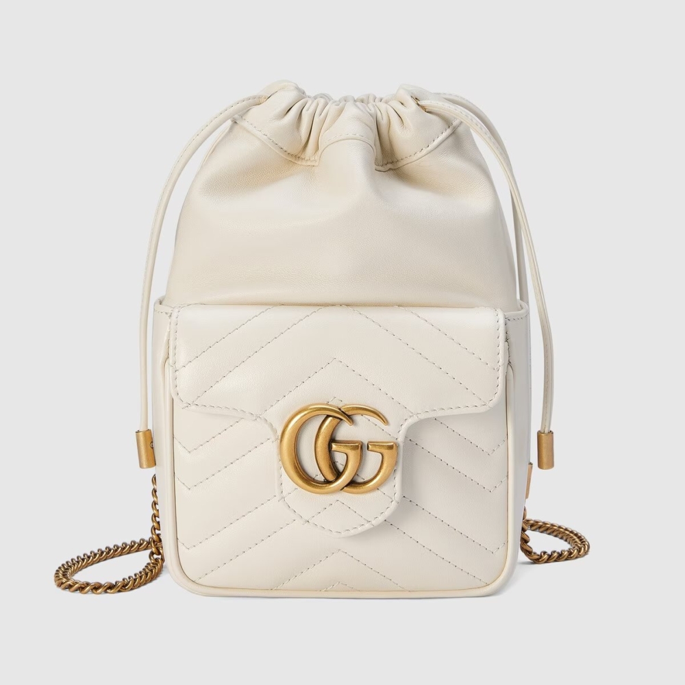 GG Marmont Mini Bucket Bag。