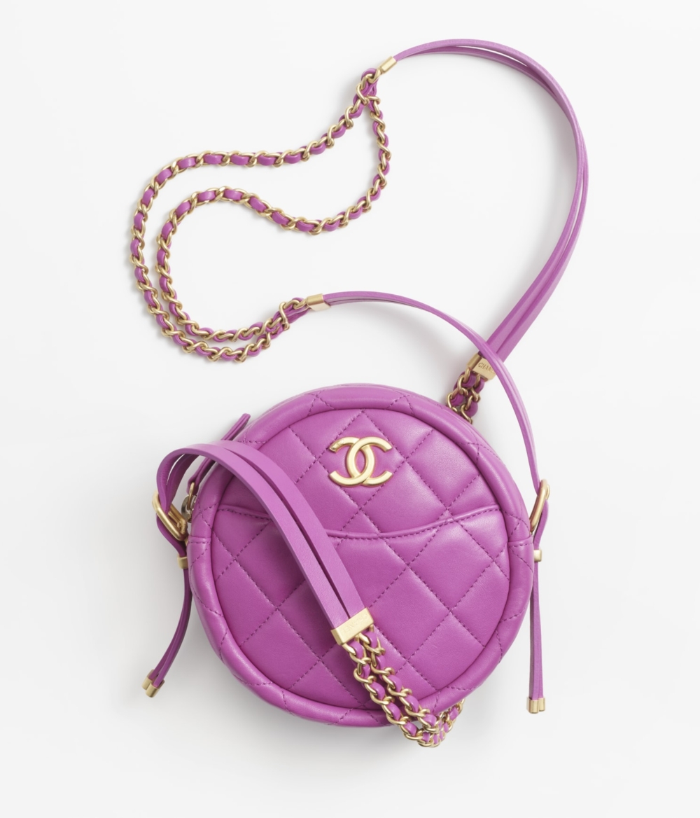 紫色小圓鏈帶包
