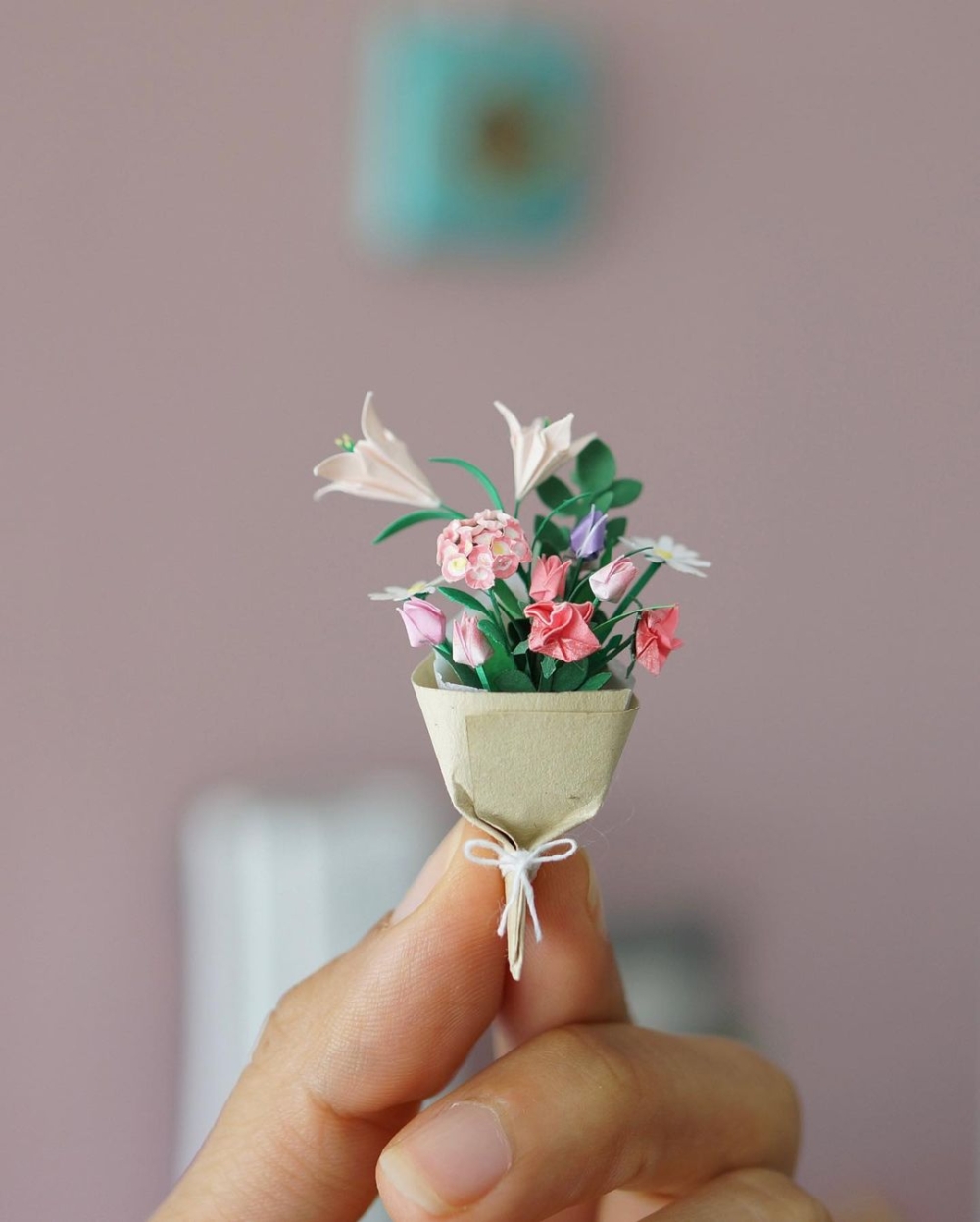 迷你的小花束。