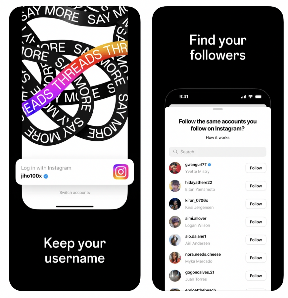 頁面與Twitter十分相似。