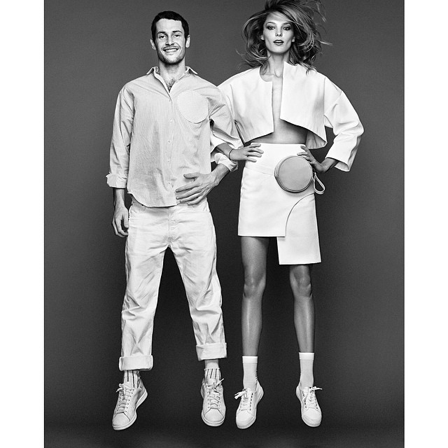 身為品牌代言人的她拍攝Lancôme與Jacquemus合作的系列。