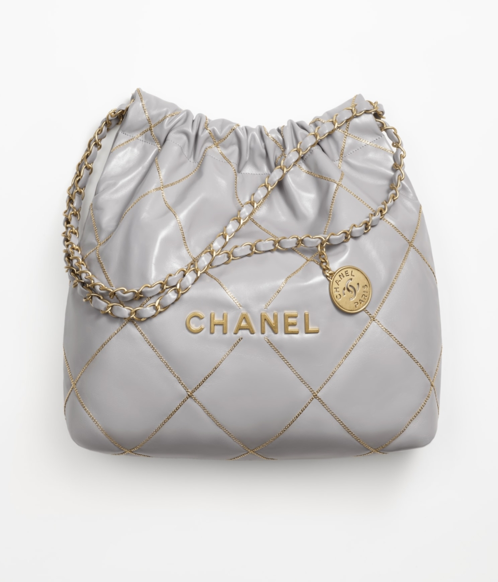 CHANEL 22包灰色款