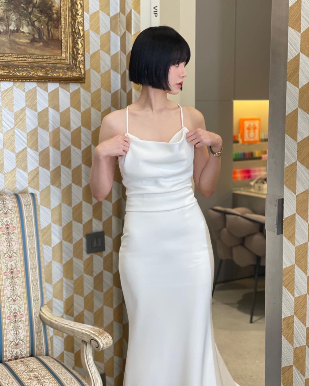 短髮讓臉型更加精緻