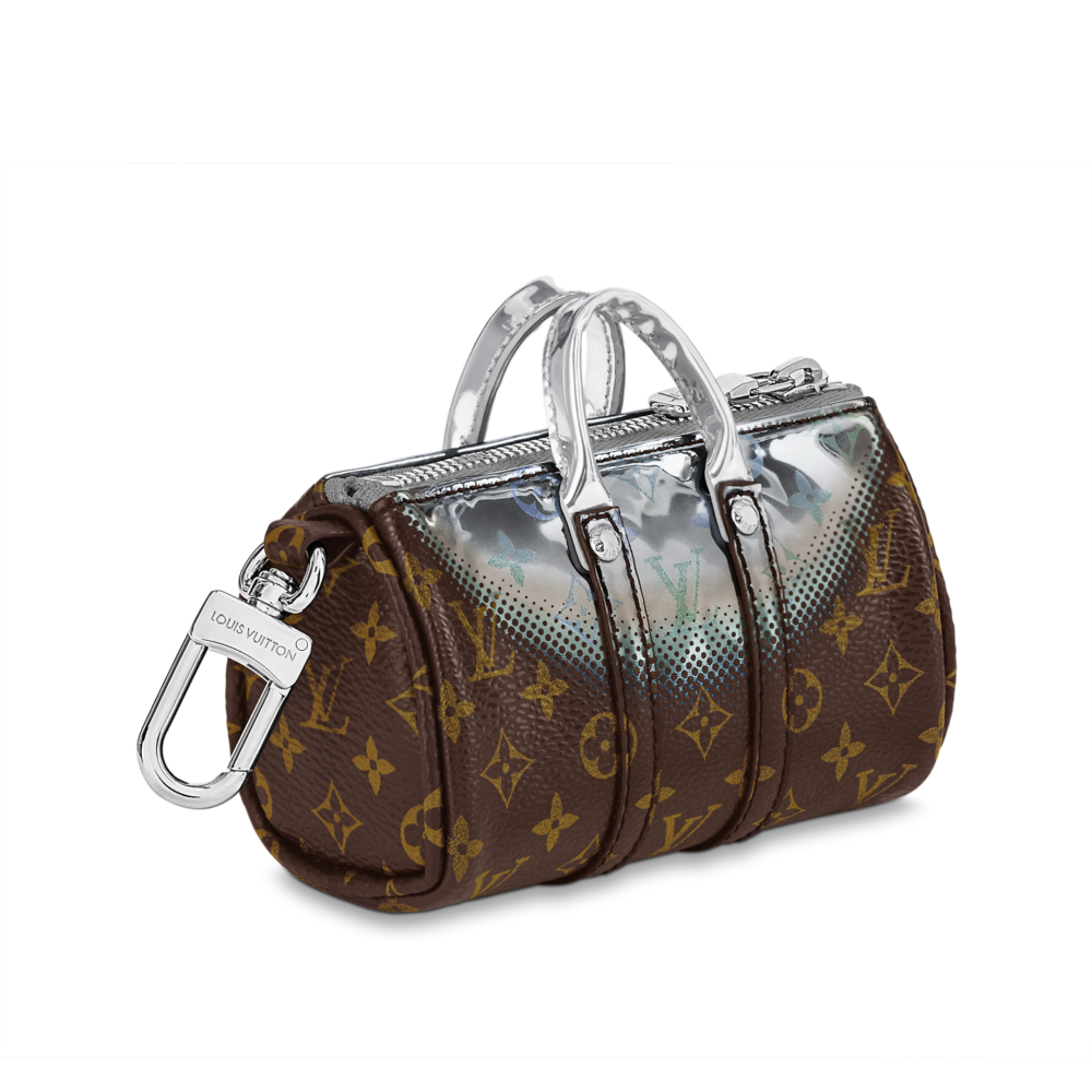 鑰匙圈吊飾造型推薦:Louis Vuitton Nebula Mini Keepall Pouch 鑰匙扣兼手袋吊飾
