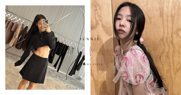 Jennie在IG暴風更新的少女穿搭,通通來自「這位華裔設計師」 :粉色刺繡這麼可愛沒有不心動的道理!