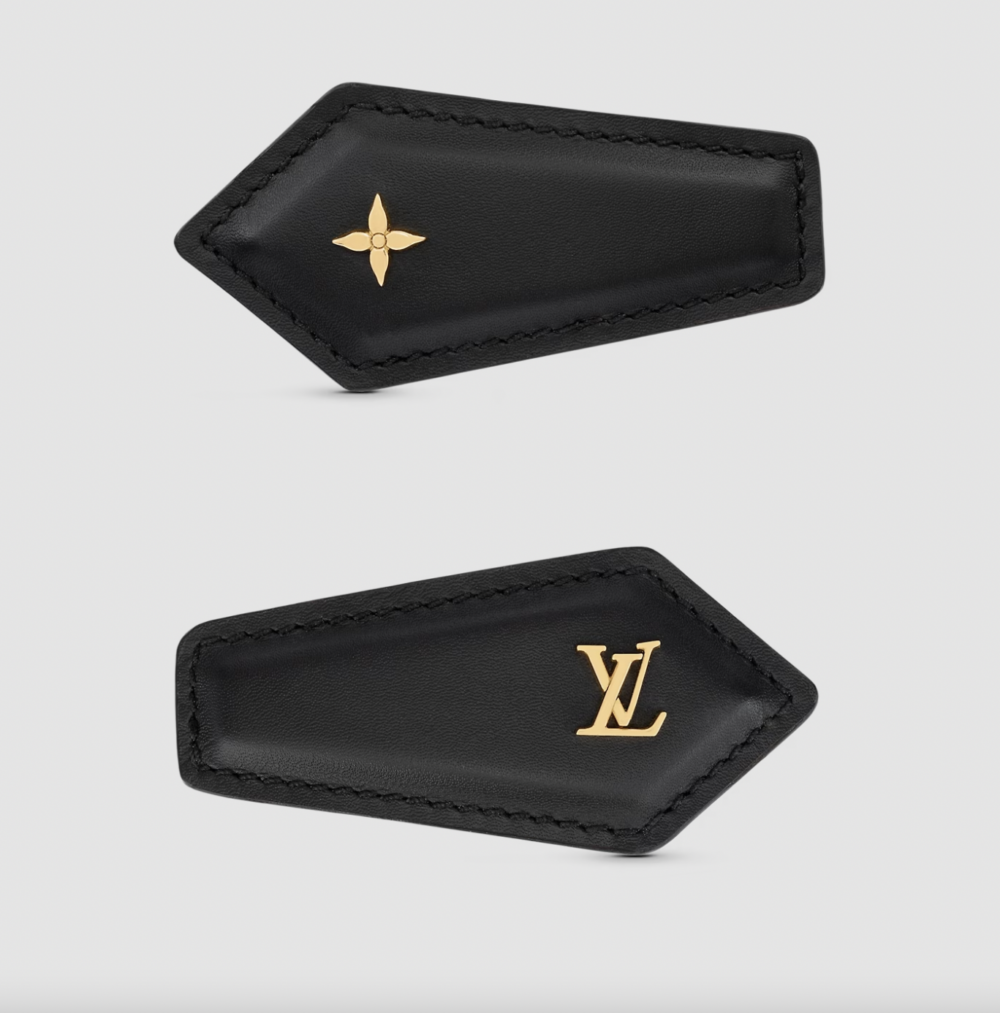 LV Backstage Hair Clip Leather。