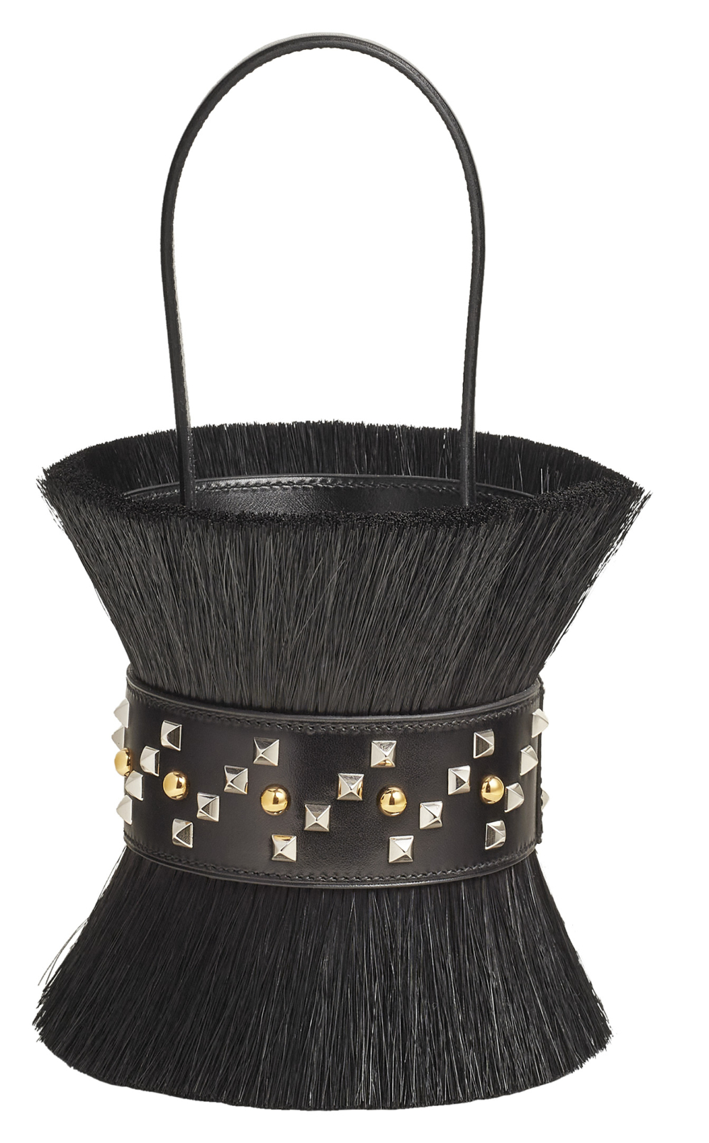 Mini Médor Crin Bag in Horsehair and Box Calfskin。