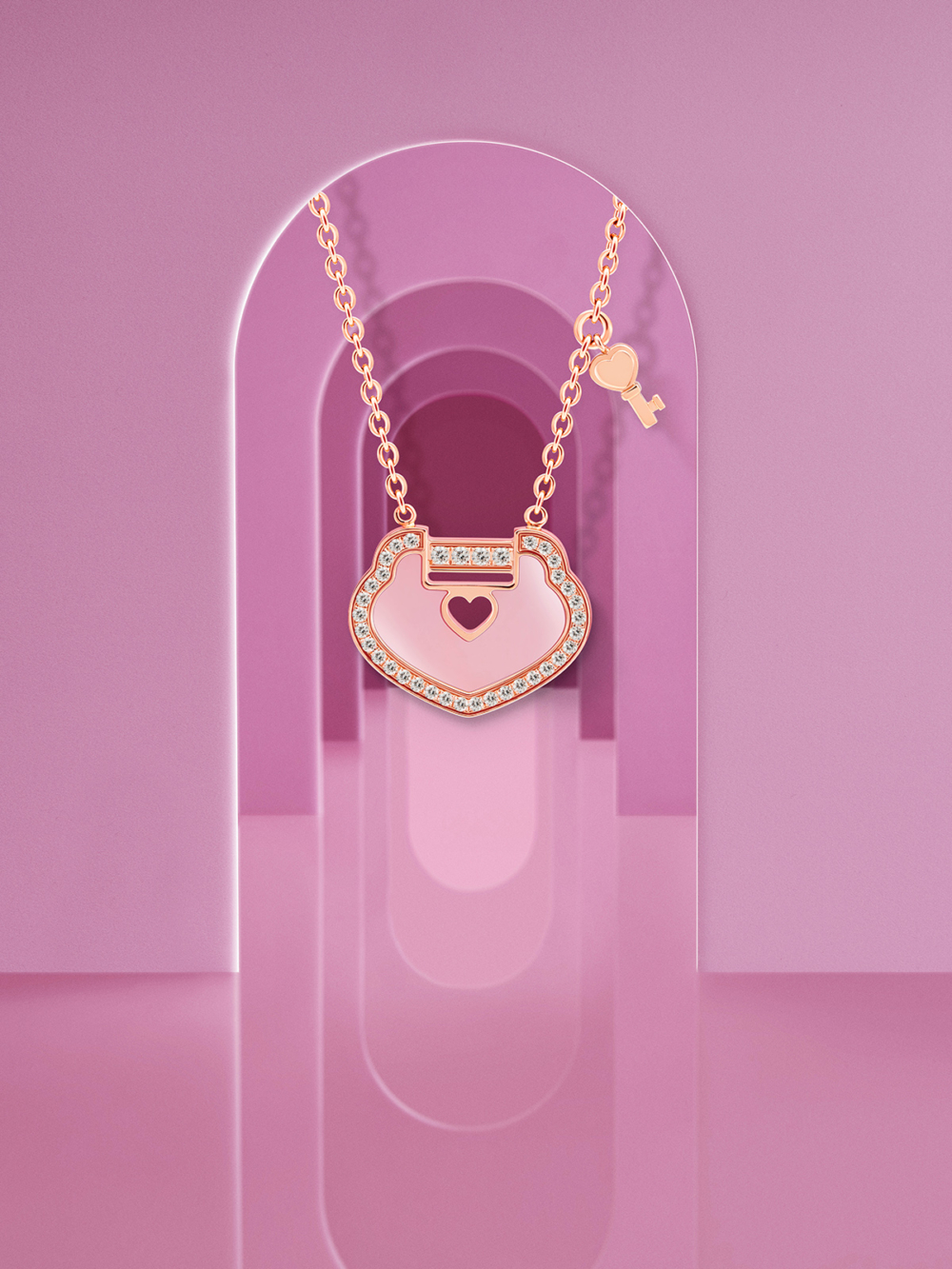 將「如意鎖」的儷影淬煉為瑰麗珠寶