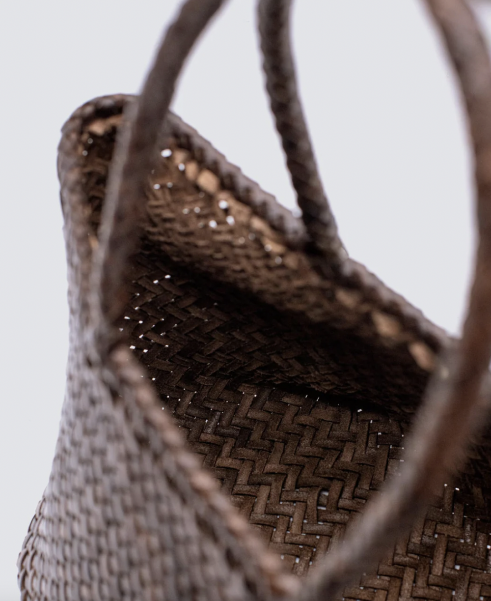 Dragon Diffusion Grace Basket Small Dark Brown。